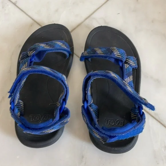 Teva, kids 13, blue strap active outdoor adjustable walking hiking water sandals - Picture 5 of 7